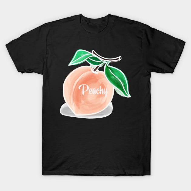 Peachy A Quote Of Satisfaction - Everything Is Just Peachy T-Shirt by mangobanana